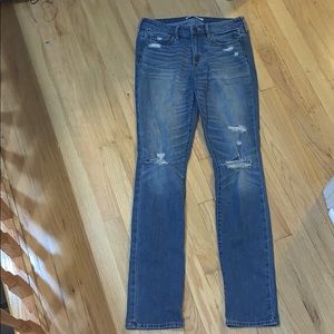 Abercrombie & Fitch straight cut ripped jeans
